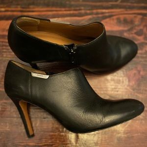 Coach Black Bootie Heels size 7.5